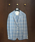 Sample Suit 3-Delig '26 | Blauw Geruit MT48