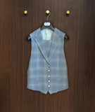 Sample Suit 3-Delig '26 | Blauw Geruit MT48