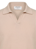 Polo Cotton Long Sleeve Beige SS26