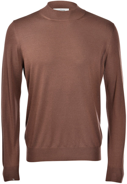 Turtleneck Trui Brown by Gran Sasso 🇮🇹
