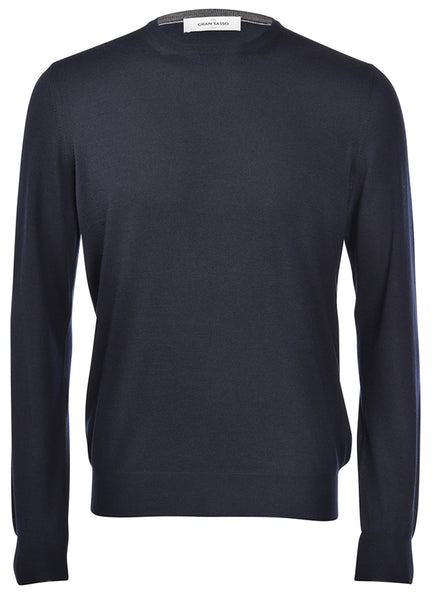 Ronde Hals Trui Navy by Gran Sasso 🇮🇹
