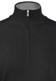 Halve Zip Black (FW25)