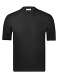 T-Shirt Knitted Cotton Black SS26