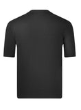 T-Shirt Knitted Cotton Black SS26