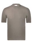 T-Shirt Knitted Cotton Taupe SS26