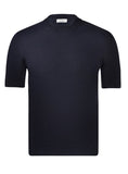 T-Shirt Knitted Cotton Navy SS26