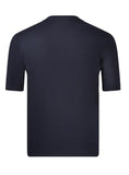 T-Shirt Knitted Cotton Navy SS26
