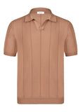 Polo Riva Stripe Brown SS26