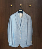 Sample Suit 3-Delig '26 | Blauw Herringbone MT48