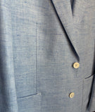 Sample Suit 3-Delig '26 | Blauw Herringbone MT48