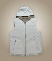 Reversible Bodywarmer Off-White / Taupe