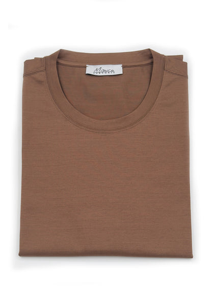 T-Shirt Mercerized Cotton Camel