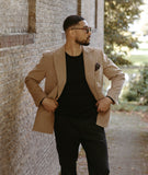 Double Breasted Camel Jacket