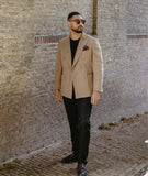 Double Breasted Camel Jacket