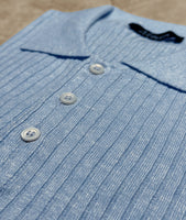 Polo Linnen Cotton Light Blue