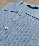 Polo Linnen Cotton Light Blue