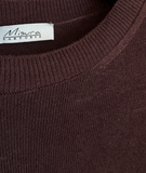 Ronde Hals Lino Bordeaux SS26