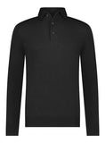 Polo Hidden Button Black
