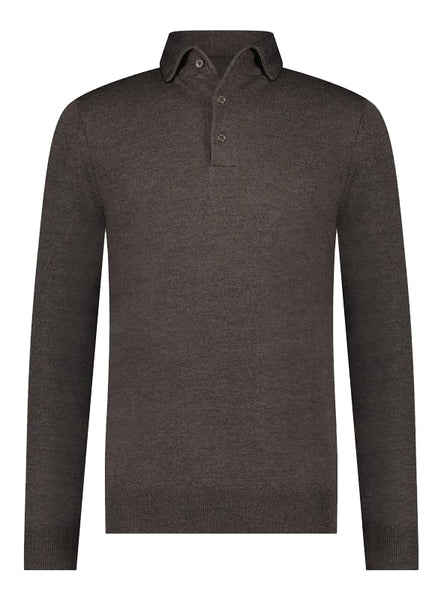 Polo Hidden Button Brown