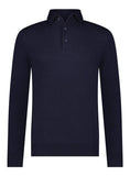 Polo Hidden Button Navy