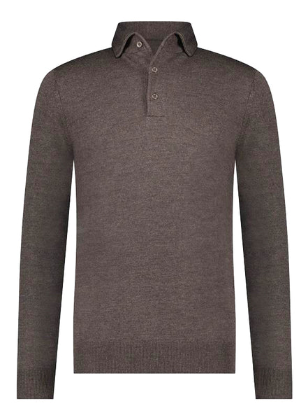 Polo Hidden Button Taupe