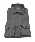 R2W Shirt Fashion Prince of Wales Taupe / Pied de Poule