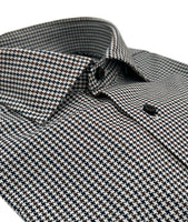 R2W Shirt Fashion Prince of Wales Taupe / Pied de Poule