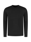 Ronde Hals Extrafine Merino Black