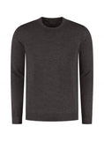 Ronde Hals Extrafine Merino Brown