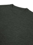 Ronde Hals Extrafine Merino Olive Grey