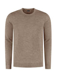 Ronde Hals Ribbed Taupe FW26
