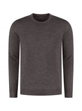 Ronde Hals Extrafine Merino Taupe